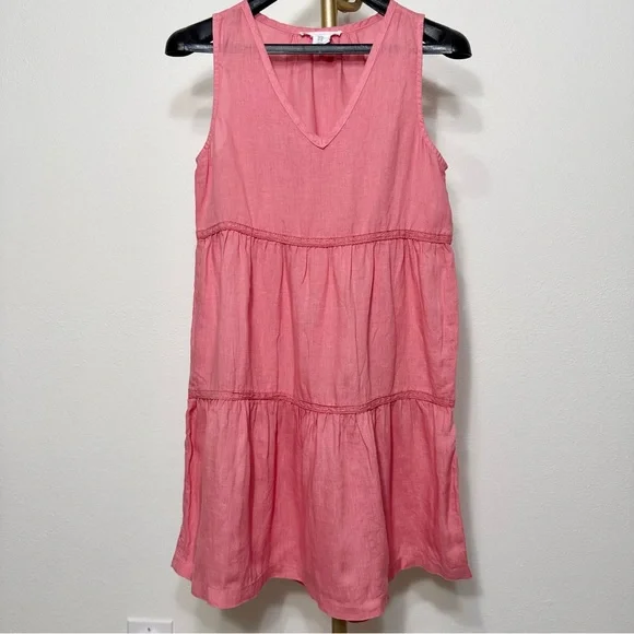 khaki green linen dress Farfalla Linen Midi Dress Khaki main image 1